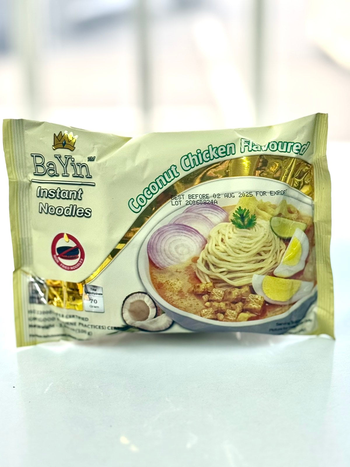 Bayin chicken Coconut instant noodle ( 5 packs )